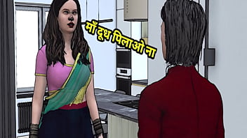 Desi Stepmom Gets Ravaged By Her Horny Stepson In Hindi