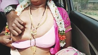 Sizzling Desi Aunty Fucks Hard In Car With Filthy Telugu Dirty Talk