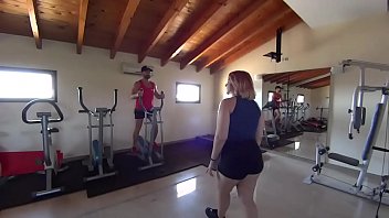 Gym Slut Gobbles Down A Thick Protein Shake