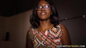 Ebony Beauty Skyler Nicole Takes A Massive Cock In Her Tight Ass At A Gloryhole