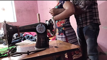 Uncle Fucks The Desi Bhabhi While She’s Sewing