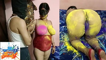 Playing Holi With The Tits Of My Hot Young Mother-in-law