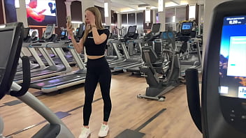 Sweaty Gym Slut Begs For My Cock In The Bathroom Stall