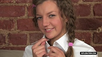 Slim Russian Blonde Teen Gets Soaking Wet Fingering Her Tight Pussy