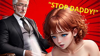 Step-grand-daddy’s Massive Cock Erupts In The Mouth Of An Innocent Teen Virgin Right In The School Office